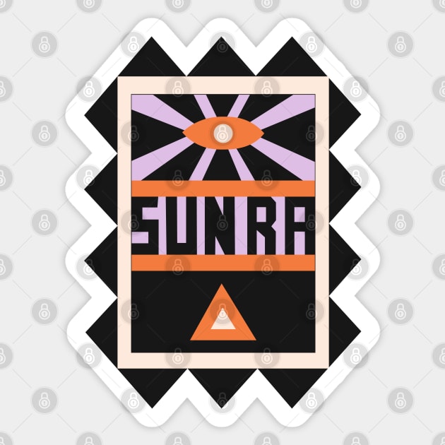 Sun Ra Sticker by Huge Potato